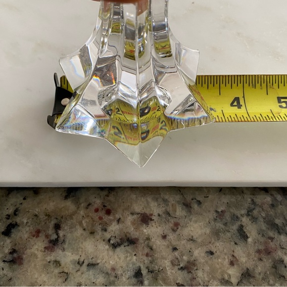 Set of 2 crystal candlestick holders! vintage real crystal - Picture 5 of 12